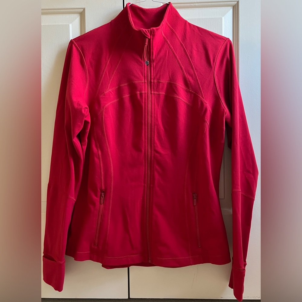 🍒LULULEMON sz 14 DEFINE Jacket DARK RED *LUON ~ VHTF SIZE AND COLOR!!